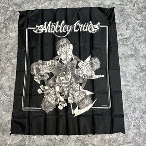 Vintage Motley Crew 90s Flag Art Tapestry Decor Rock N Roll 1991